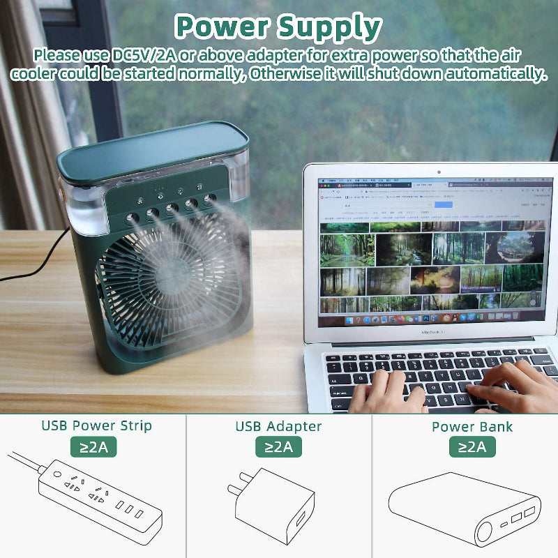 portable usb humidifier fan ac