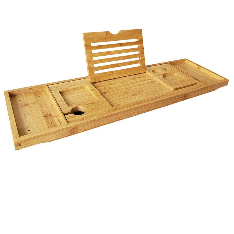 Extendable Spa Bamboo Bathtub TrayAre you looking for the ultimate relaxation experience in your bathtub? 




Look no further than our Extendable Spa Bathtub Bamboo Bathtub Tray Caddy Organizer RackExtendable Spa Bamboo Bathtub Tray