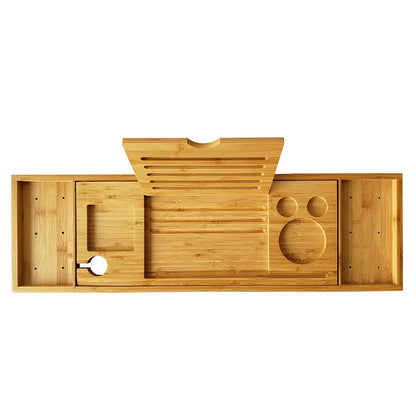 Extendable Spa Bamboo Bathtub TrayAre you looking for the ultimate relaxation experience in your bathtub? 




Look no further than our Extendable Spa Bathtub Bamboo Bathtub Tray Caddy Organizer RackExtendable Spa Bamboo Bathtub Tray