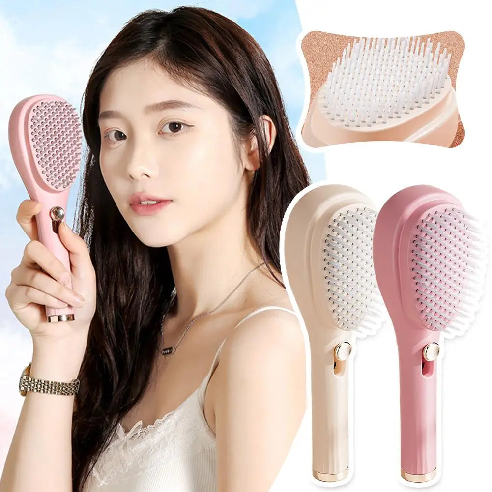 cleaning & Scalp Massage Hair BrushSay Goodbye to Tangled Messes and Painful Brushing with Our Self-Cleaning Anti-Static Massage Comb!
Product Description:
Tired of wrestling with tangled hair and deaSelf cleaning  & Scalp Massage Hair Brush