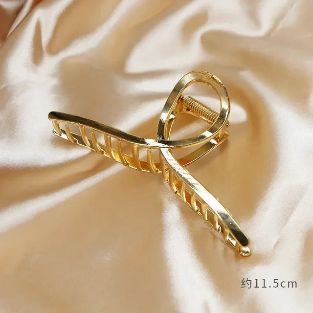 Gold Butterfly Hair Claw Clip