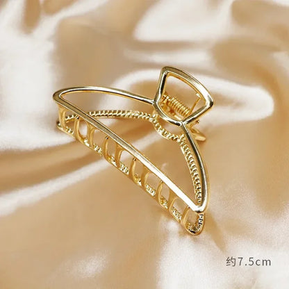 Gold Butterfly Hair Claw Clip