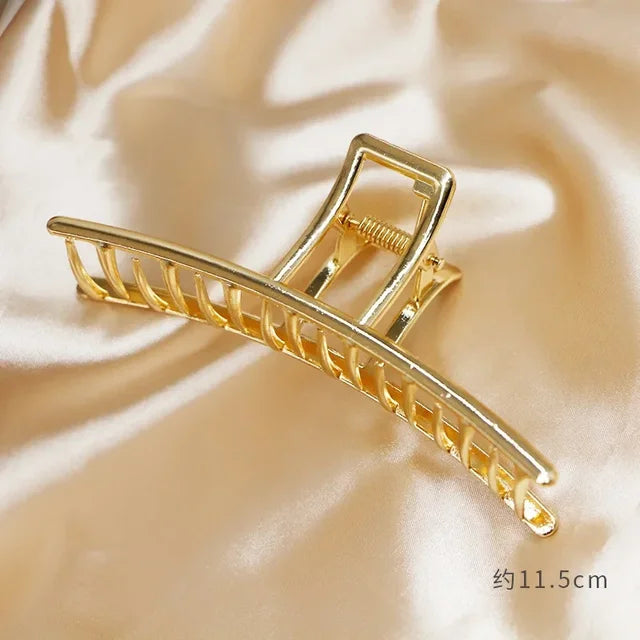 Gold Butterfly Hair Claw Clip