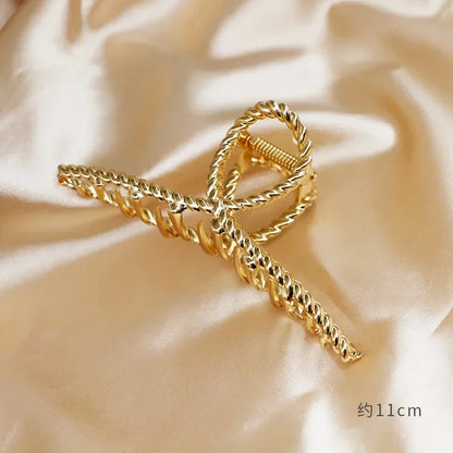 Gold Butterfly Hair Claw Clip