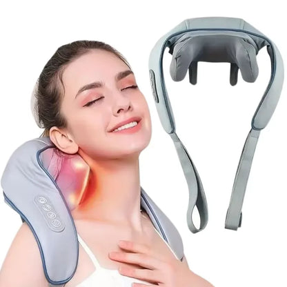 RelaxEase Pro – Mini Portable Shiatsu Neck and Shoulder Massage Shawl