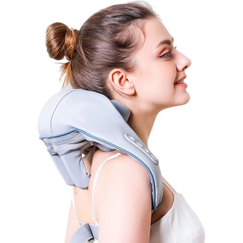 RelaxEase Pro – Mini Portable Shiatsu Neck and Shoulder Massage Shawl