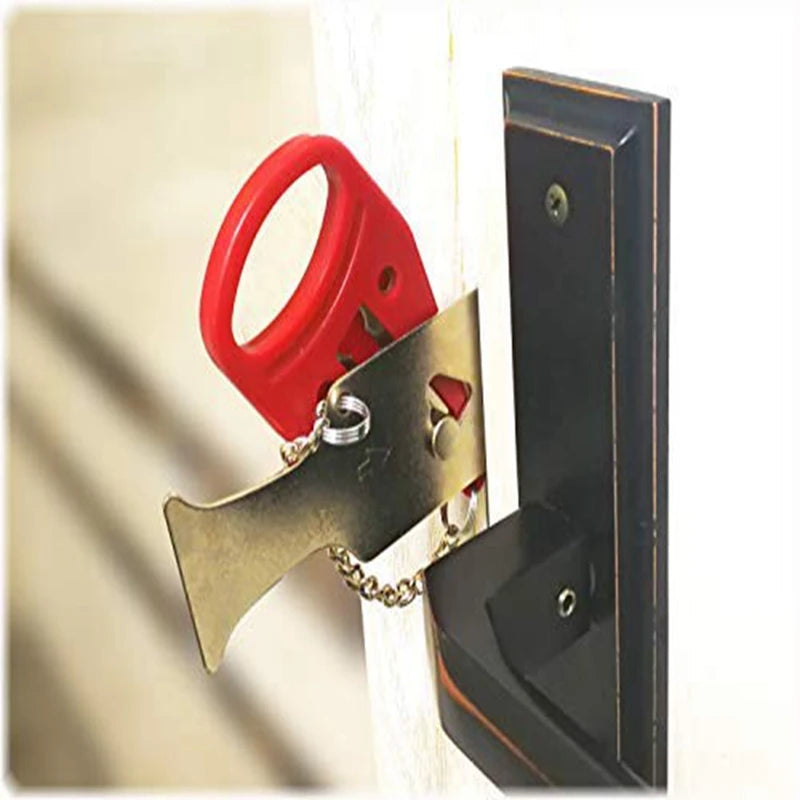 Portable Door Lock /Home,Hotel Room Anti TheftAre you looking for an extra layer of security for your home, hotel room, or travel accommodation? 
Introducing the Portable Door Lock Safety Latch, a compact and duPortable Door Lock /Home,Hotel  Room Anti Theft