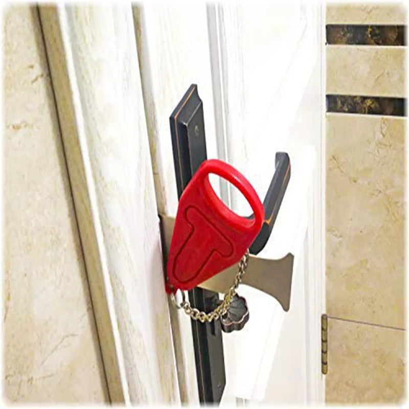 Portable Door Lock /Home,Hotel Room Anti TheftAre you looking for an extra layer of security for your home, hotel room, or travel accommodation? 
Introducing the Portable Door Lock Safety Latch, a compact and duPortable Door Lock /Home,Hotel  Room Anti Theft