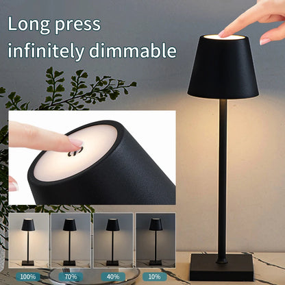 Wireless Led Desk Lamp Touch Night Light