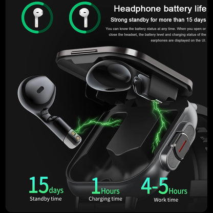 2 in 1 Smart Watch With Earphone