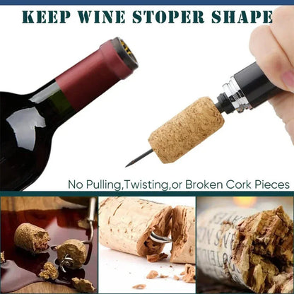 Safety Air pump wine bottle opener