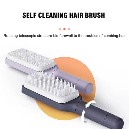 Cleaning Hair BrushAre you tired of constantly cleaning your hair brush?Look no further, the Self Cleaning Hair Brush Magic Retractable Comb is here to make your life easier! This innoSelf Cleaning  Hair Brush