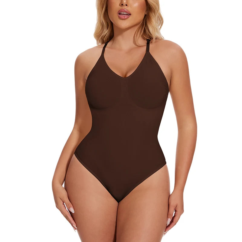 seamless racerback bodysuit