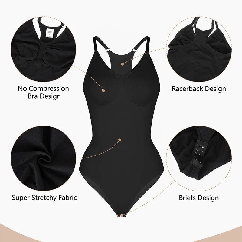 seamless racerback bodysuit